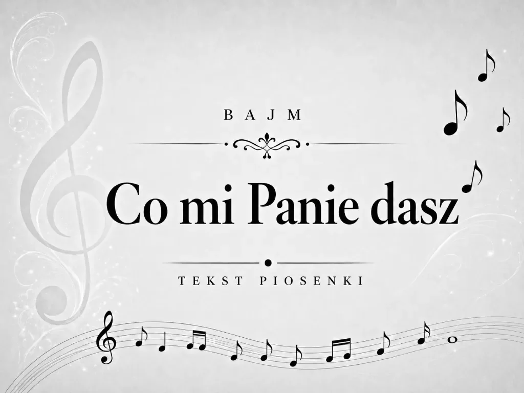 co mi panie dasz