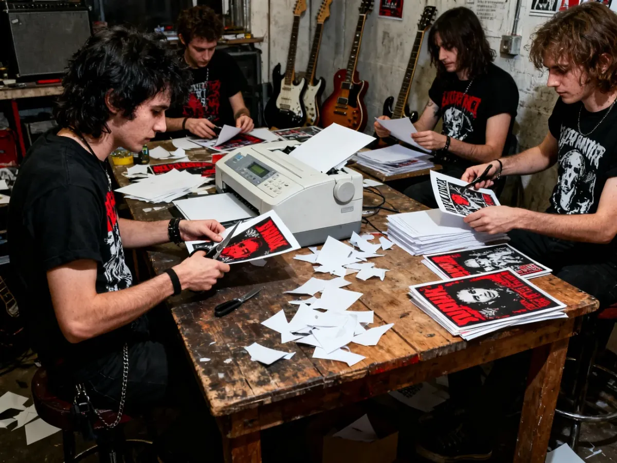 Punkowa grupa tworząca zin w duchu DIY