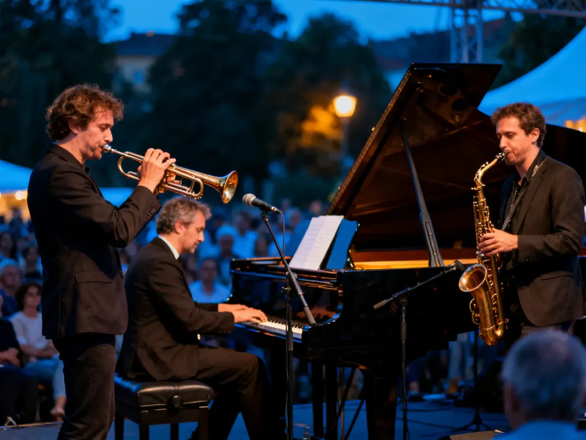 Współcześni polscy muzycy jazzowi podczas koncertu